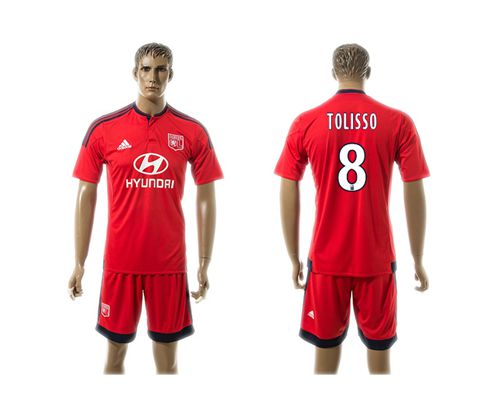 Lyon #8 Tolisso Away Soccer Club Jersey