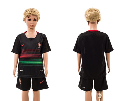 Portugal Blank Away Kid Soccer Country Jersey