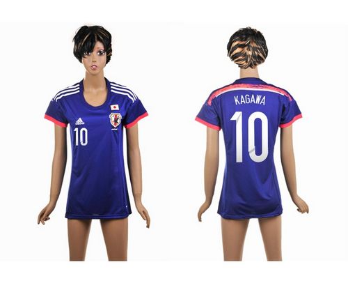 Women's Japan #10 Kagawa Home Soccer Country Jersey