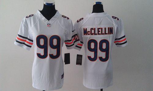 Bears #99 Shea McClellin White Women's Stitched NFL Limited Jersey