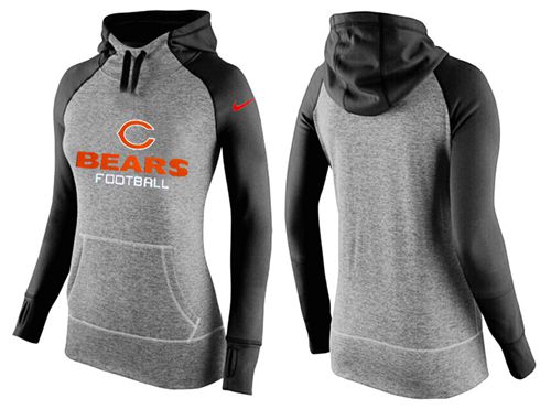 Women's Chicago Bears Performance Hoodie Grey & Black