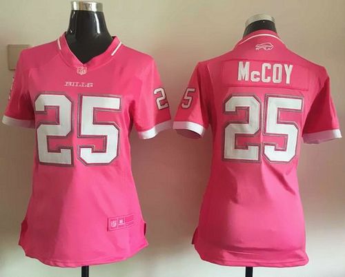 Bills #25 LeSean McCoy Pink Women's Stitched NFL Elite Bubble Gum Jersey