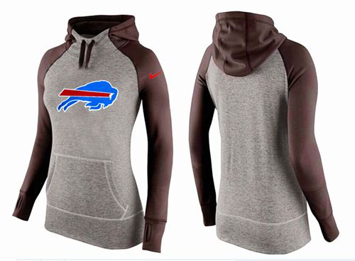 Women's Buffalo Bills Performance Hoodie Grey & Brown