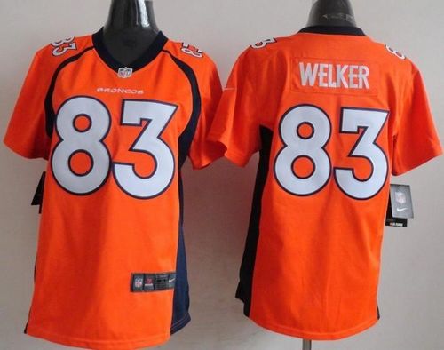 Broncos #83 Wes Welker Orange Team Color Women's Stitched NFL New Elite Jersey