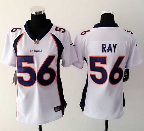 Broncos #56 Shane Ray White Women's Stitched NFL New Elite Jersey