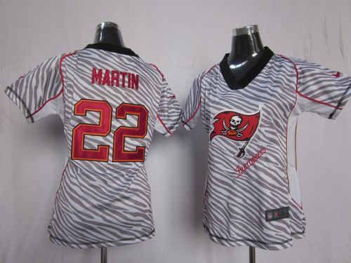 Buccaneers #22 Doug Martin Zebra Women's Stitched NFL Elite Jersey