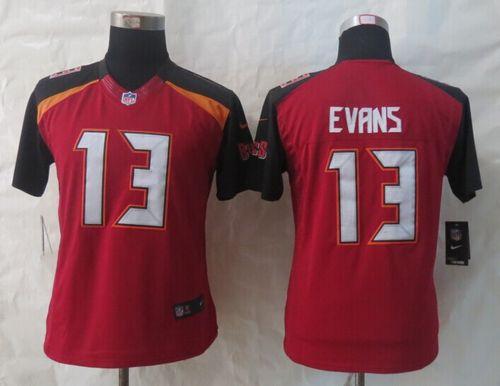 Buccaneers #13 Mike Evans Red Team Color Women's Stitched NFL New Limited Jersey