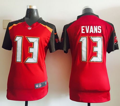 Buccaneers #13 Mike Evans Red Team Color Women's Stitched NFL New Elite Jersey