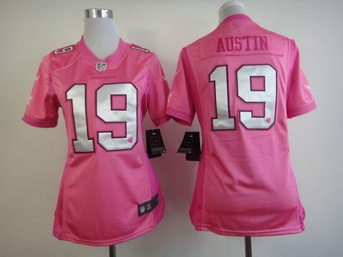 Cowboys #19 Miles Austin Pink Women's Be Luv'd Stitched NFL Elite Jersey