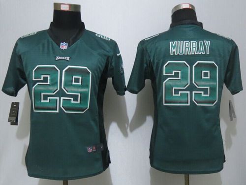 Eagles #29 DeMarco Murray Midnight Green Team Color Women's Stitched NFL Elite Strobe Jersey