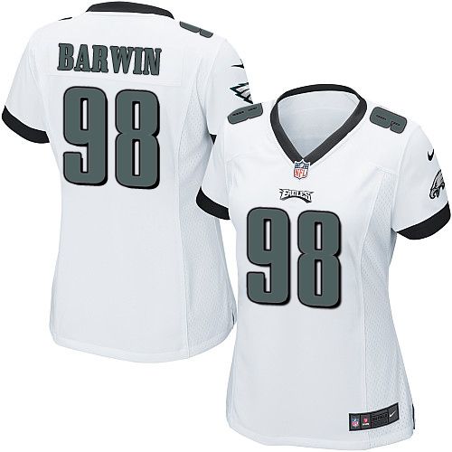 Eagles #98 Connor Barwin White Women's Stitched NFL New Elite Jersey