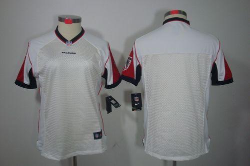 Falcons Blank White Women's Stitched NFL Limited Jersey