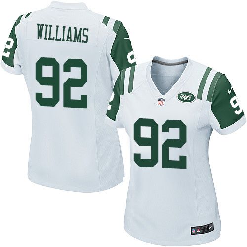 Jets #92 Leonard Williams White Women's Stitched NFL Elite Jersey