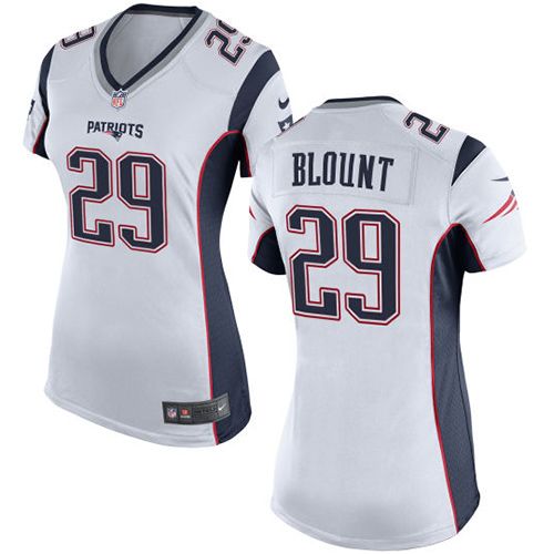 Patriots #29 LeGarrette Blount White Women's Stitched NFL New Elite Jersey