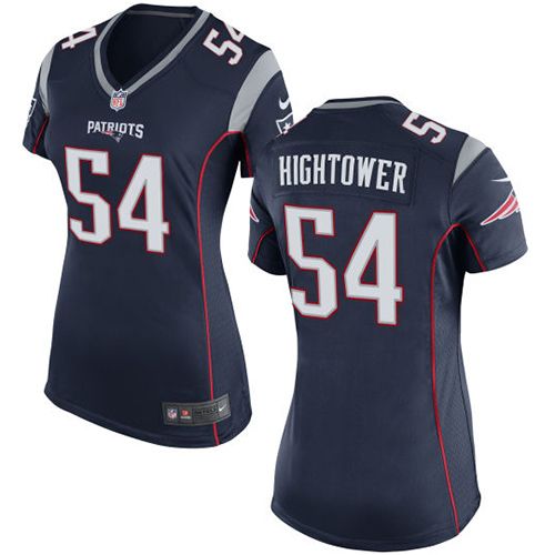 Patriots #54 Dont'a Hightower Navy Blue Team Color Women's Stitched NFL New Elite Jersey