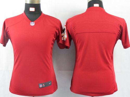 Redskins Blank Burgundy Red Team Color Women's NFL Game Jersey
