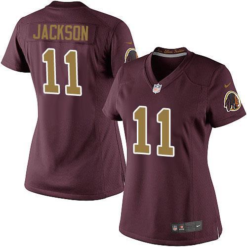Redskins #11 DeSean Jackson Burgundy Red Alternate Women's Stitched NFL Limited Jersey