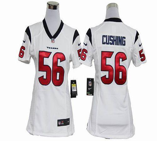 Texans #56 Brian Cushing White Women's Stitched NFL Elite Jersey