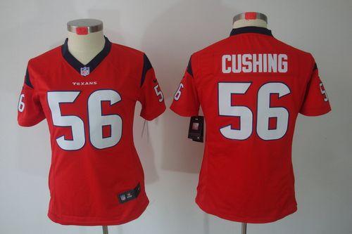 Texans #56 Brian Cushing Red Alternate Women's Stitched NFL Limited Jersey