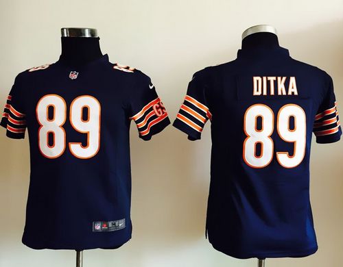 Bears #89 Mike Ditka Navy Blue Team Color Youth Stitched NFL Elite Jersey
