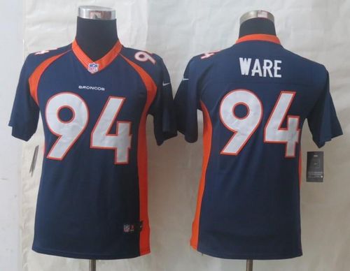 Broncos #94 DeMarcus Ware Blue Alternate Youth Stitched NFL New Limited Jersey