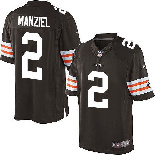 Browns #2 Johnny Manziel Brown Team Color Youth Stitched NFL Elite Jersey