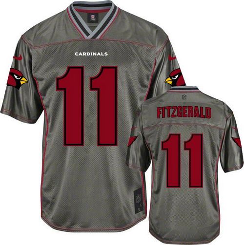 Cardinals #11 Larry Fitzgerald Grey Youth Stitched NFL Elite Vapor Jersey