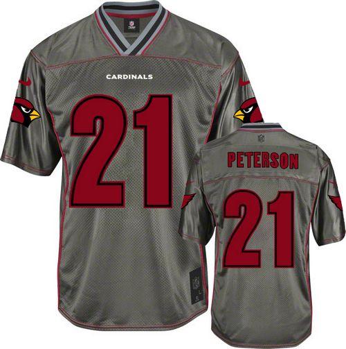 Cardinals #21 Patrick Peterson Grey Youth Stitched NFL Elite Vapor Jersey