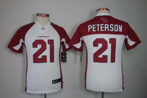 Cardinals #21 Patrick Peterson White Youth Stitched NFL Limited Jersey