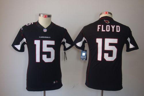 Cardinals #15 Michael Floyd Black Alternate Youth Stitched NFL Limited Jersey