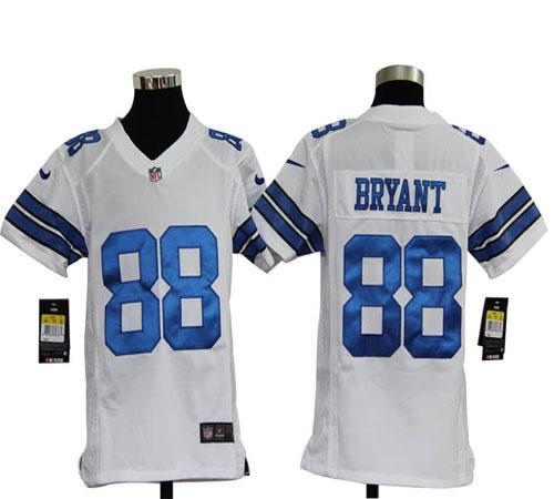 Cowboys #88 Dez Bryant White Youth Stitched NFL Elite Jersey