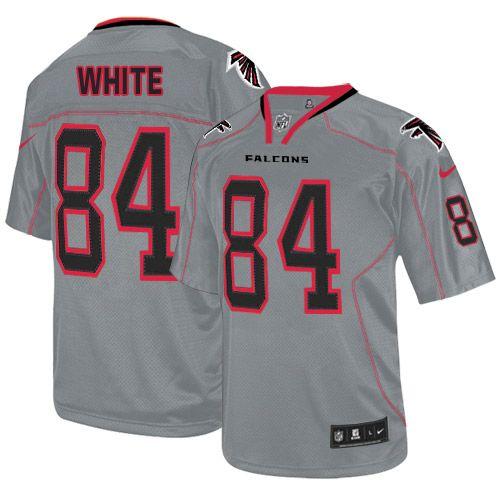 Falcons #84 Roddy White Lights Out Grey Youth Stitched NFL Elite Jersey