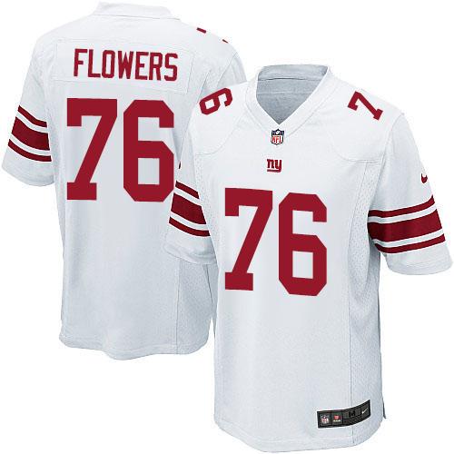 Giants #76 Ereck Flowers White Youth Stitched NFL Elite Jersey