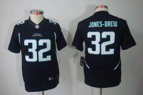 Jaguars #32 Maurice Jones Drew Black Alternate Youth Stitched NFL Limited Jersey