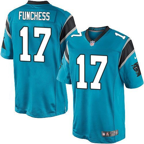 Panthers #17 Devin Funchess Blue Alternate Youth Stitched NFL Elite Jersey