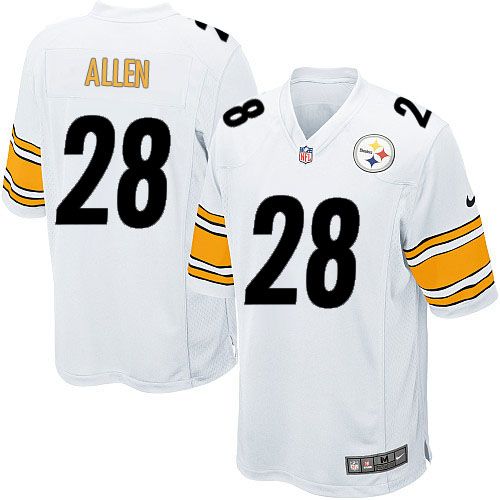 Steelers #28 Cortez Allen White Youth Stitched NFL Elite Jersey