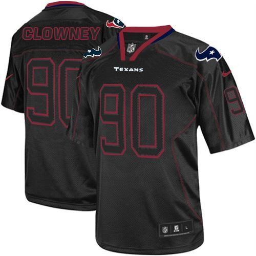 Texans #90 Jadeveon Clowney Lights Out Black Youth Stitched NFL Elite Jersey