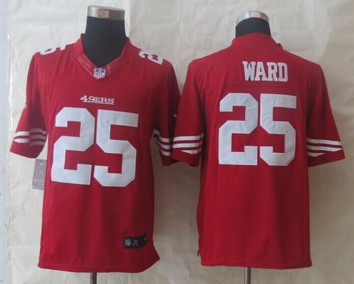 49ers #25 Jimmie Ward Red Team Color Men's Stitched NFL Limited Jersey