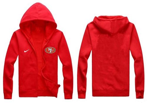 San Francisco 49ers Authentic Logo Hoodie Red