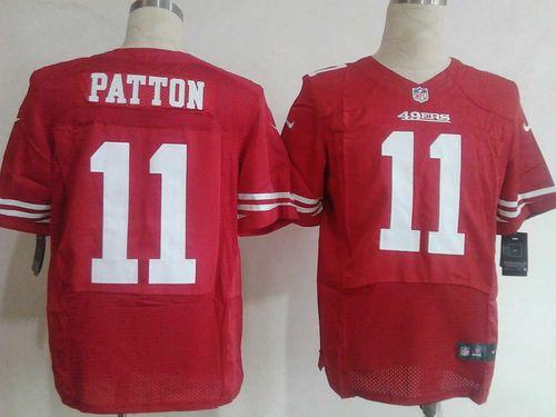 49ers #11 Quinton Patton Red Team Color Men's Stitched NFL Elite Jersey