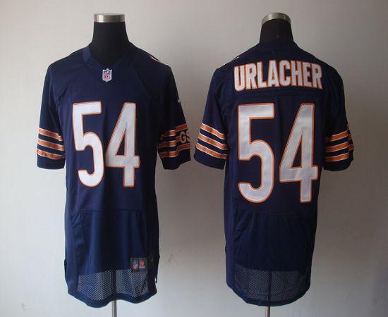 Bears #54 Brian Urlacher Navy Blue Team Color Men's Stitched NFL Elite Jersey