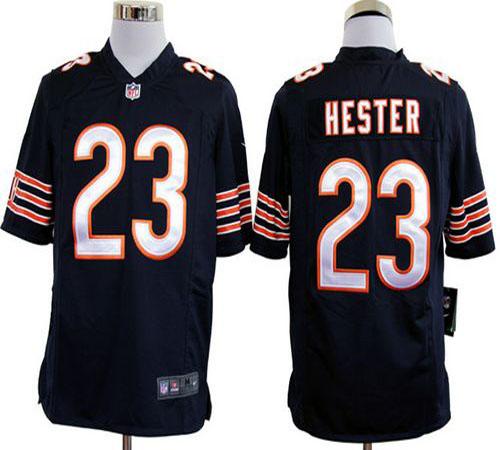 Bears #23 Devin Hester Navy Blue Team Color Men's Stitched NFL Game Jersey