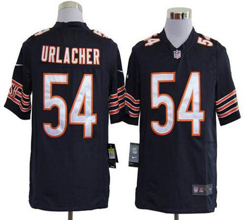 Bears #54 Brian Urlacher Navy Blue Team Color Men's Stitched NFL Game Jersey