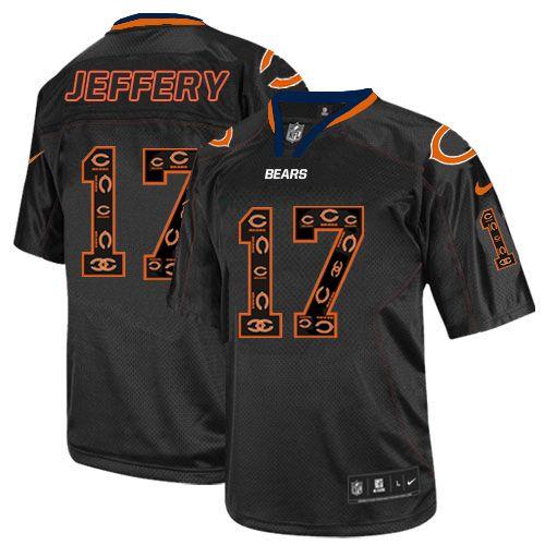 Bears #17 Alshon Jeffery New Lights Out Black Men's Stitched NFL Elite Jersey