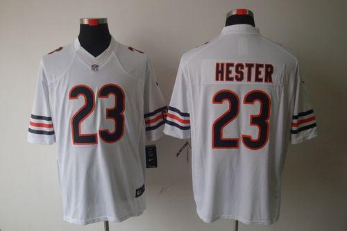 Bears #23 Devin Hester White Men's Stitched NFL Limited Jersey