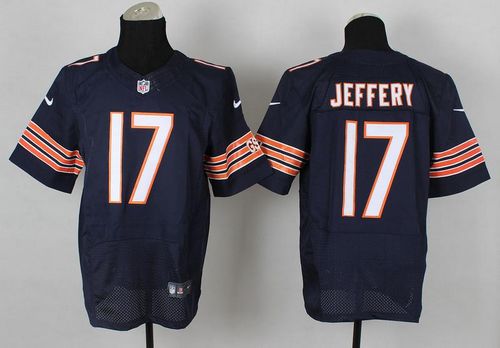 Bears #17 Alshon Jeffery Navy Blue Team Color Men's Stitched NFL Elite Jersey