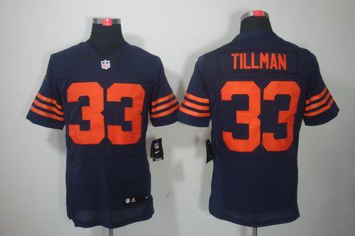 Bears #33 Charles Tillman Navy Blue 1940s Throwback Men's Stitched NFL Elite Jersey