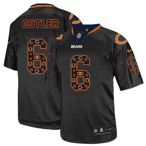 Bears #6 Jay Cutler New Lights Out Black Men's Stitched NFL Elite Jersey