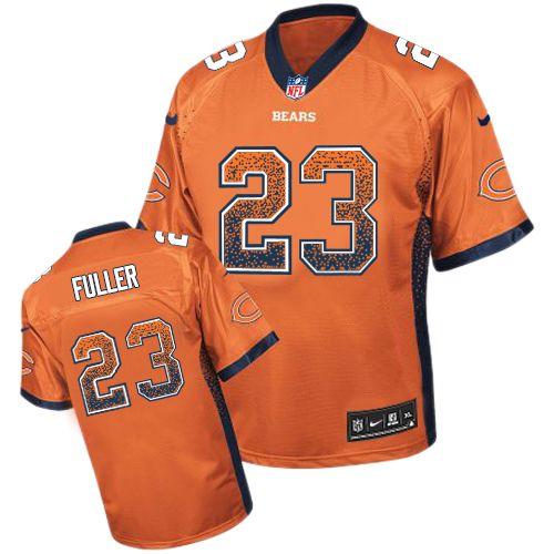 Bears #23 Kyle Fuller Orange Alternate Men's Stitched NFL Elite Drift Fashion Jersey