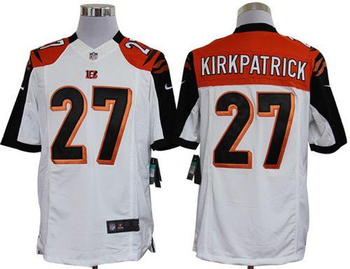 Bengals #27 Dre Kirkpatrick White Men's Stitched NFL Limited Jersey